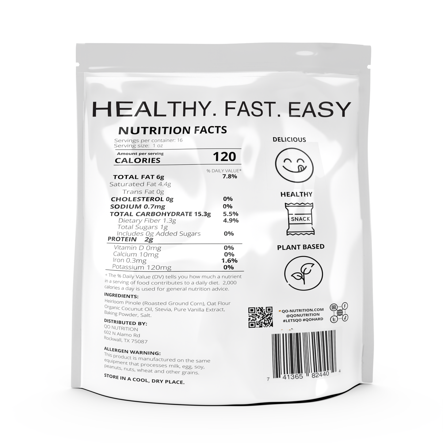 QO SUPERFOOD COOKIES 1LB BAG